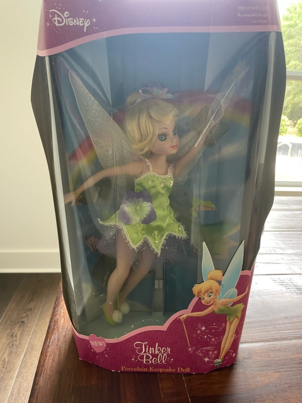 Disney Tinker Bell Green and Purple Fairy Doll- Never Opened